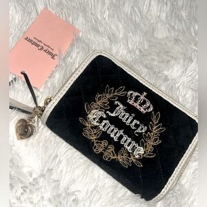 Juicy Couture Black and Cream Wallet Elegant Design